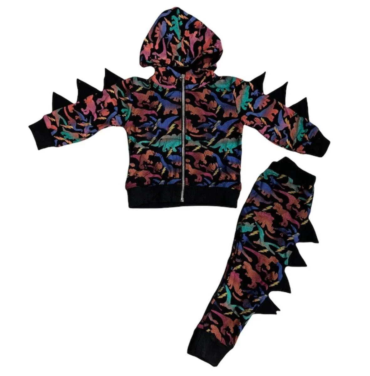 Neon Dino Tracksuit Set