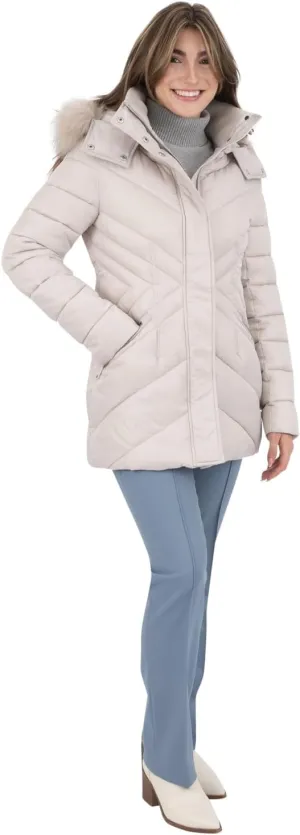 Nine West Women's Faux Down Coat