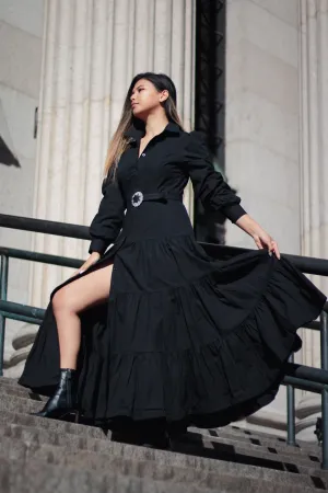 Pleated Maxi Dress