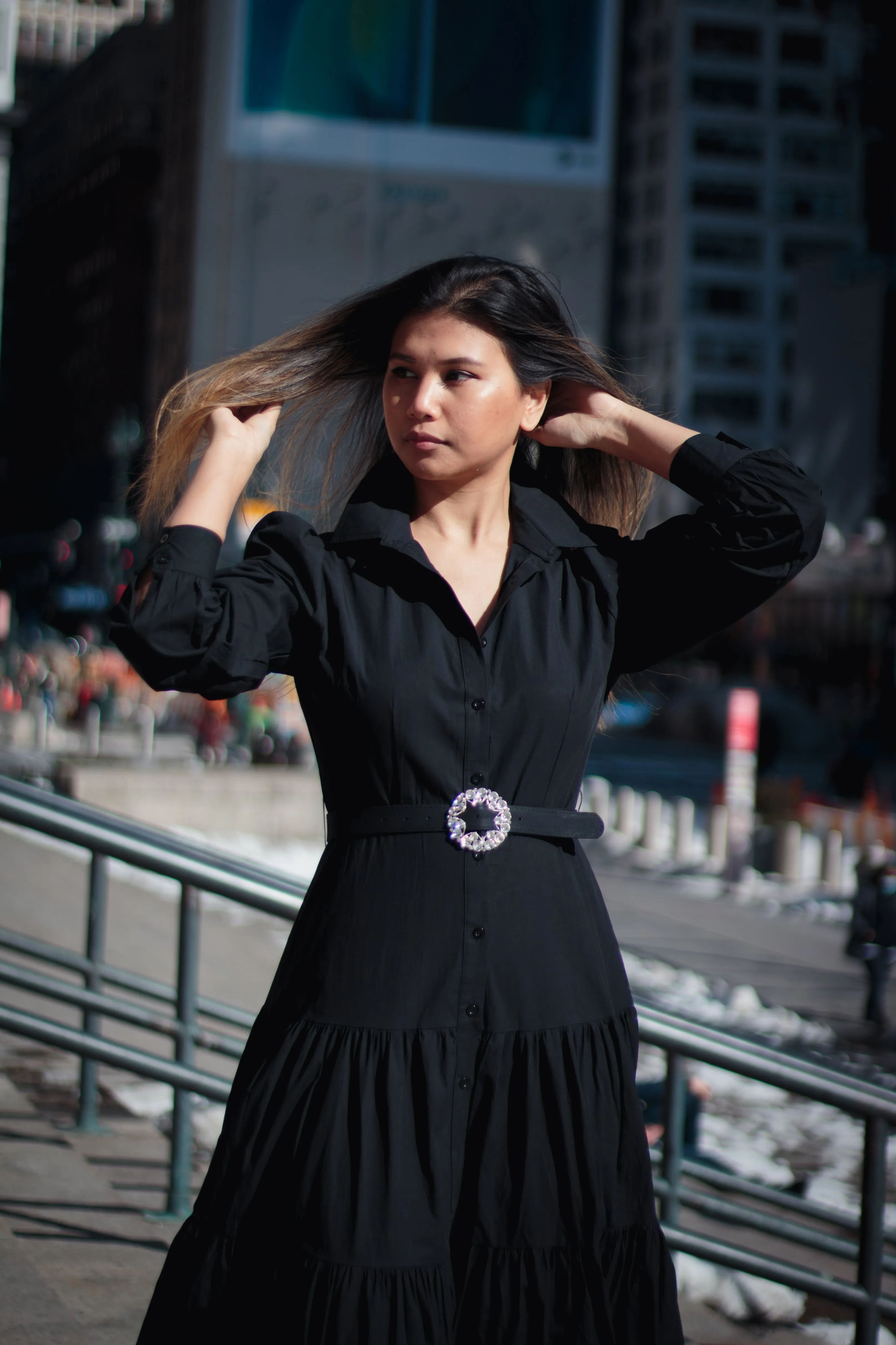 Pleated Maxi Dress