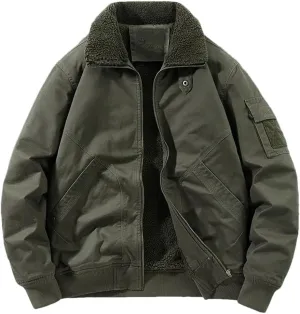 REHJJDFD Men Thicken Fleece Warm Winter Jacket Jackets Male Coat Men Parkas Wool Winter Men's Cotton-Padded Warm Jackets