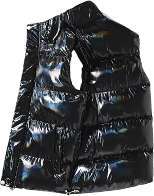 REHJJDFD Men's Sleeveless Jackets Vest Men With Pockets Cotton Padded Jackets Warm Waistcoat