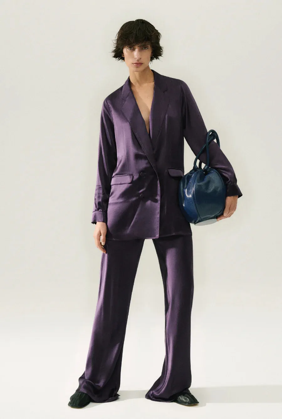 RELAXED BLAZER BLACKBERRY