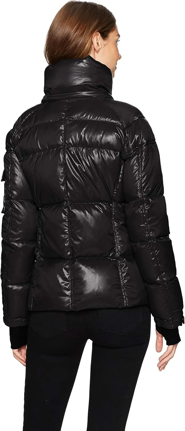 S13 Women's Kylie Down Puffer Jacket with Faux Fur Trimmed Hood