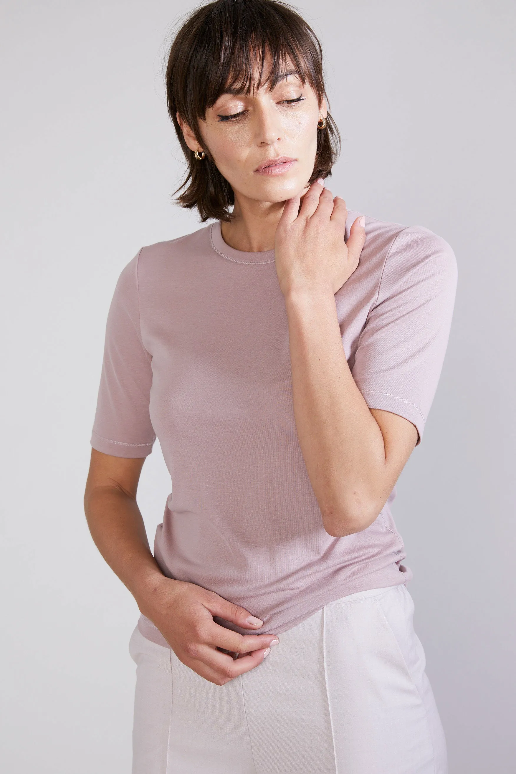 Slim Fit T-Shirt - Misty Rose