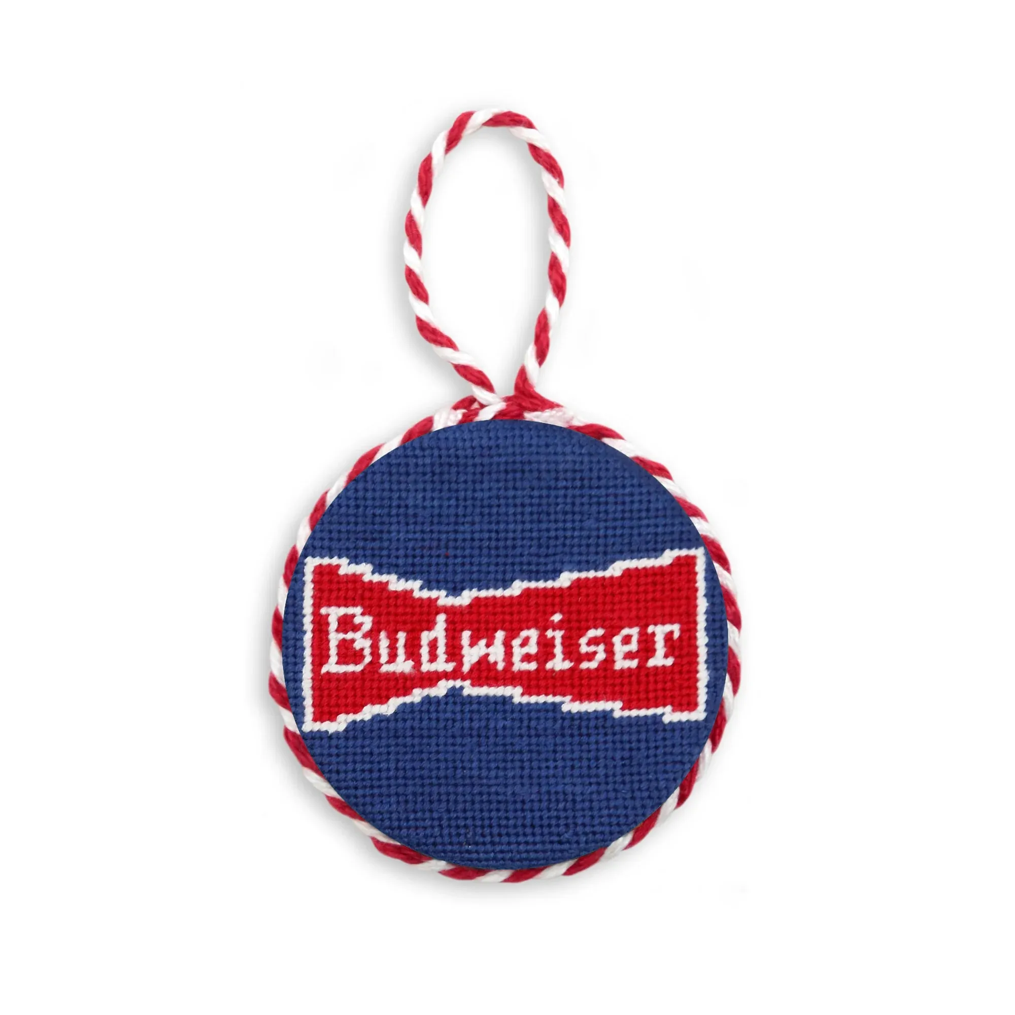 Smathers & Branson Budweiser Vintage Bowtie Ornament in Dark Navy