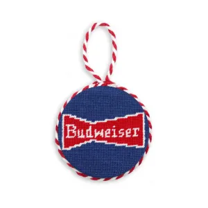 Smathers & Branson Budweiser Vintage Bowtie Ornament in Dark Navy