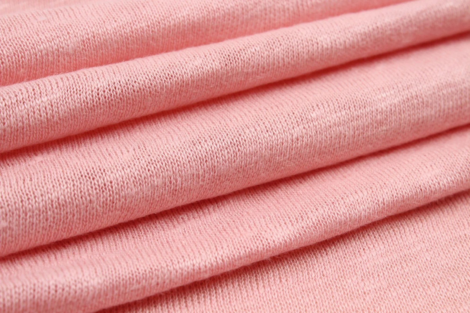 Soft Linen Single Jersey - Bridal Rose - 15-1611 TCX