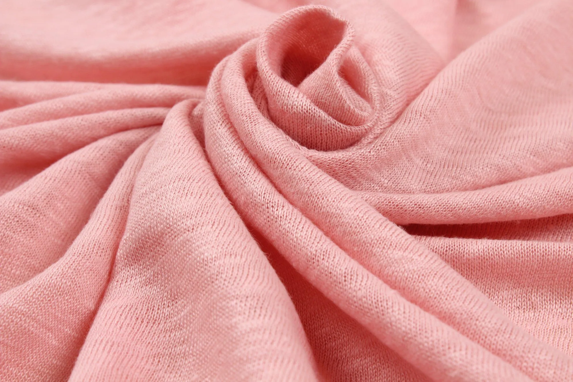 Soft Linen Single Jersey - Bridal Rose - 15-1611 TCX