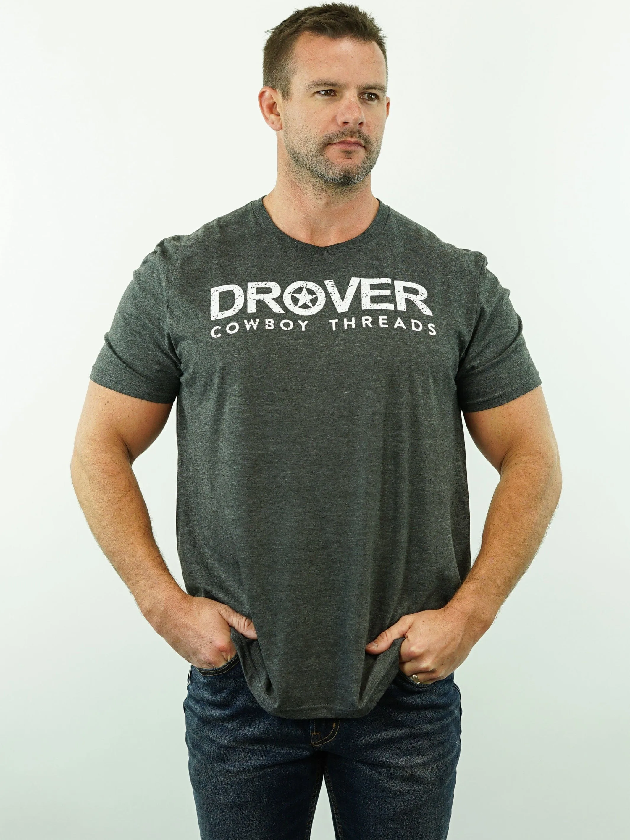 T-Shirt - Drover Cowboy Threads - Graphite Heather