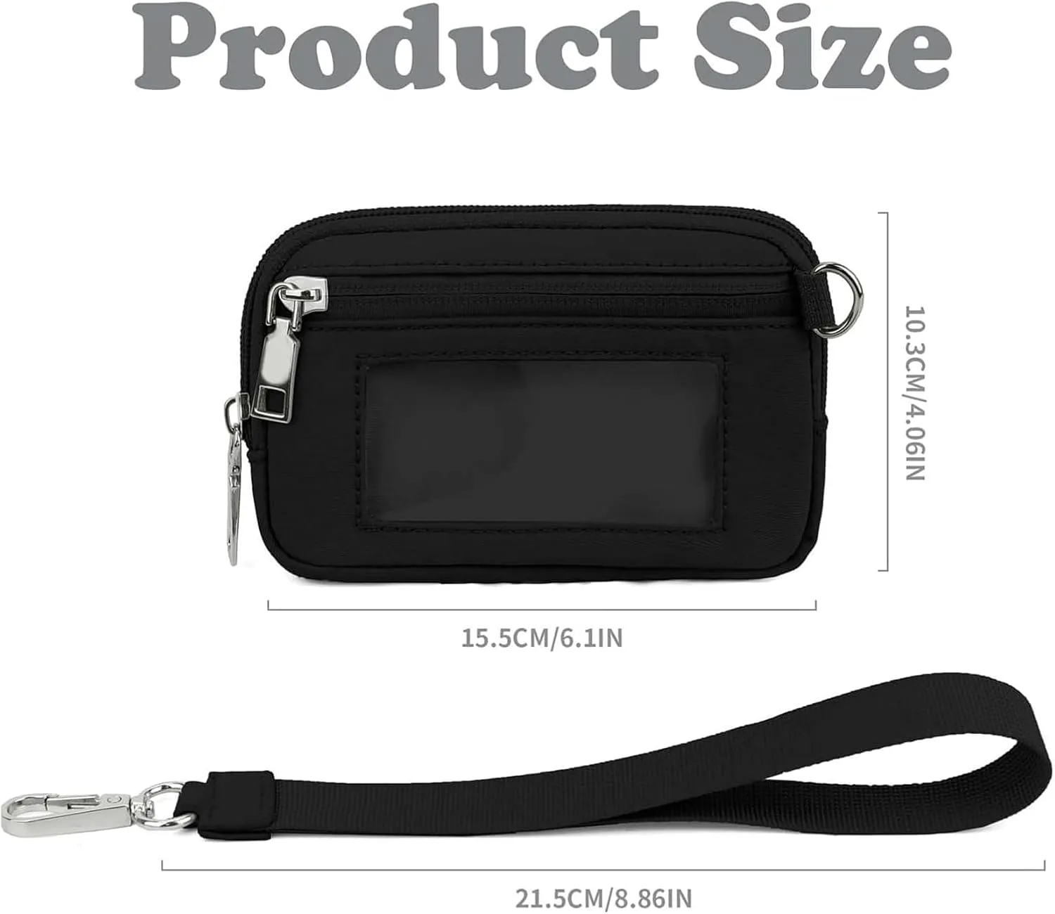 The Iris' Pouch Wallet,Iris' Wallet 2nd Gen,The Iris Pouch Wristlet Rainbow Wallet, Women's Waterproof Nylon Keychain Wallet (A4)