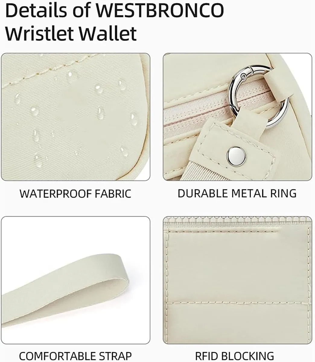 The Iris' Wallet 2nd Gen - Nylon Wristlet Wallet for Women with 3 Zipper Purses, Credit Card Holder & Phone Organizer Ideal