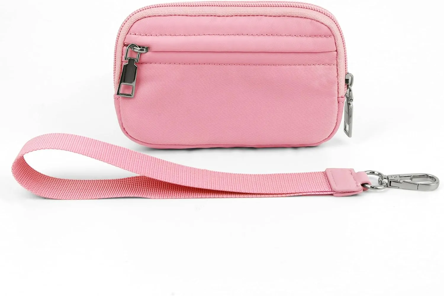 The Iris' Wallet - Multifunctional Fashion Wristlet Bag for Women, The Iris Card Wallet Keychain Wallet, Multifunctional Wristlet Bag Zip Card Case with ID Window (Pink)
