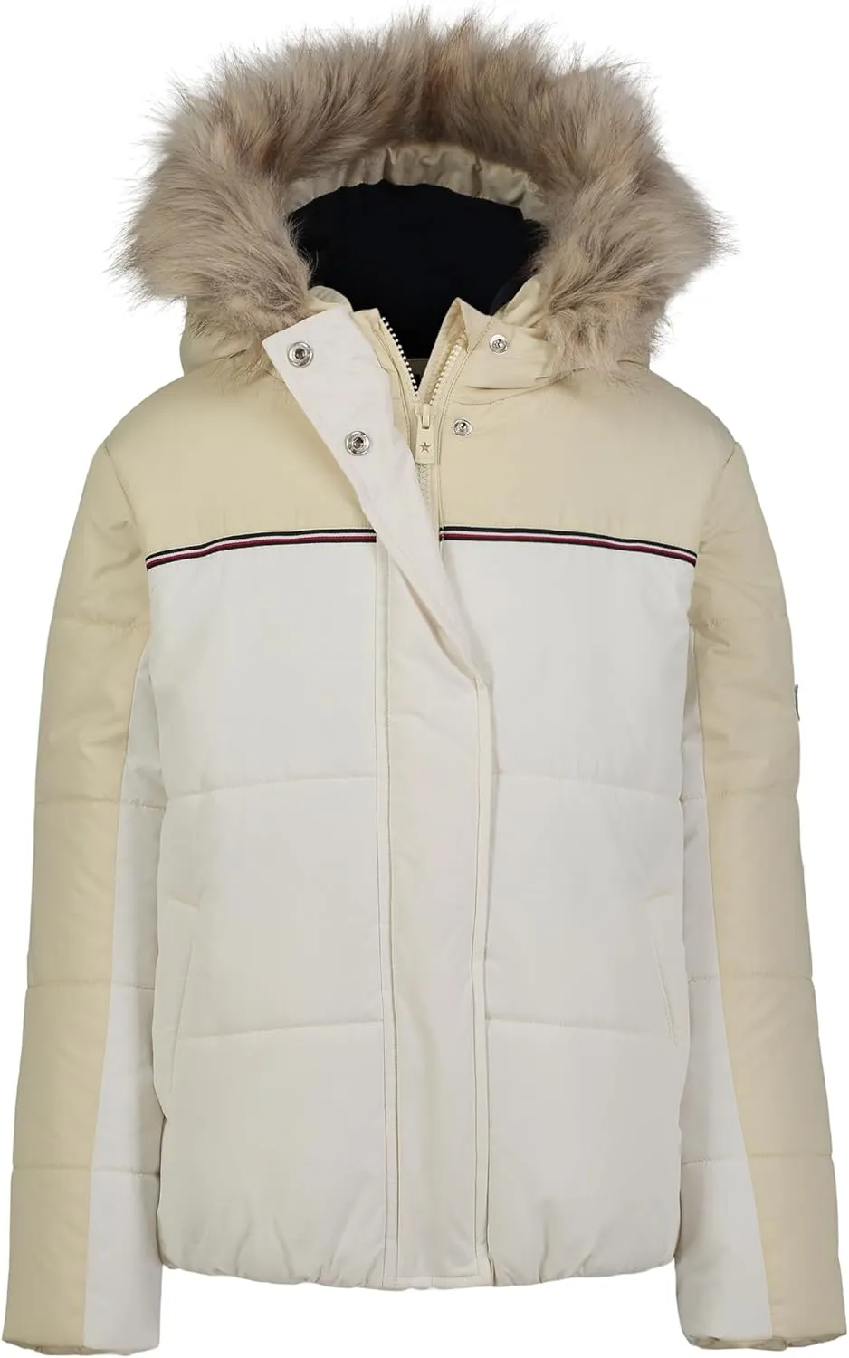 Tommy Hilfiger Girl's Chevron Puffer (Big Kids)