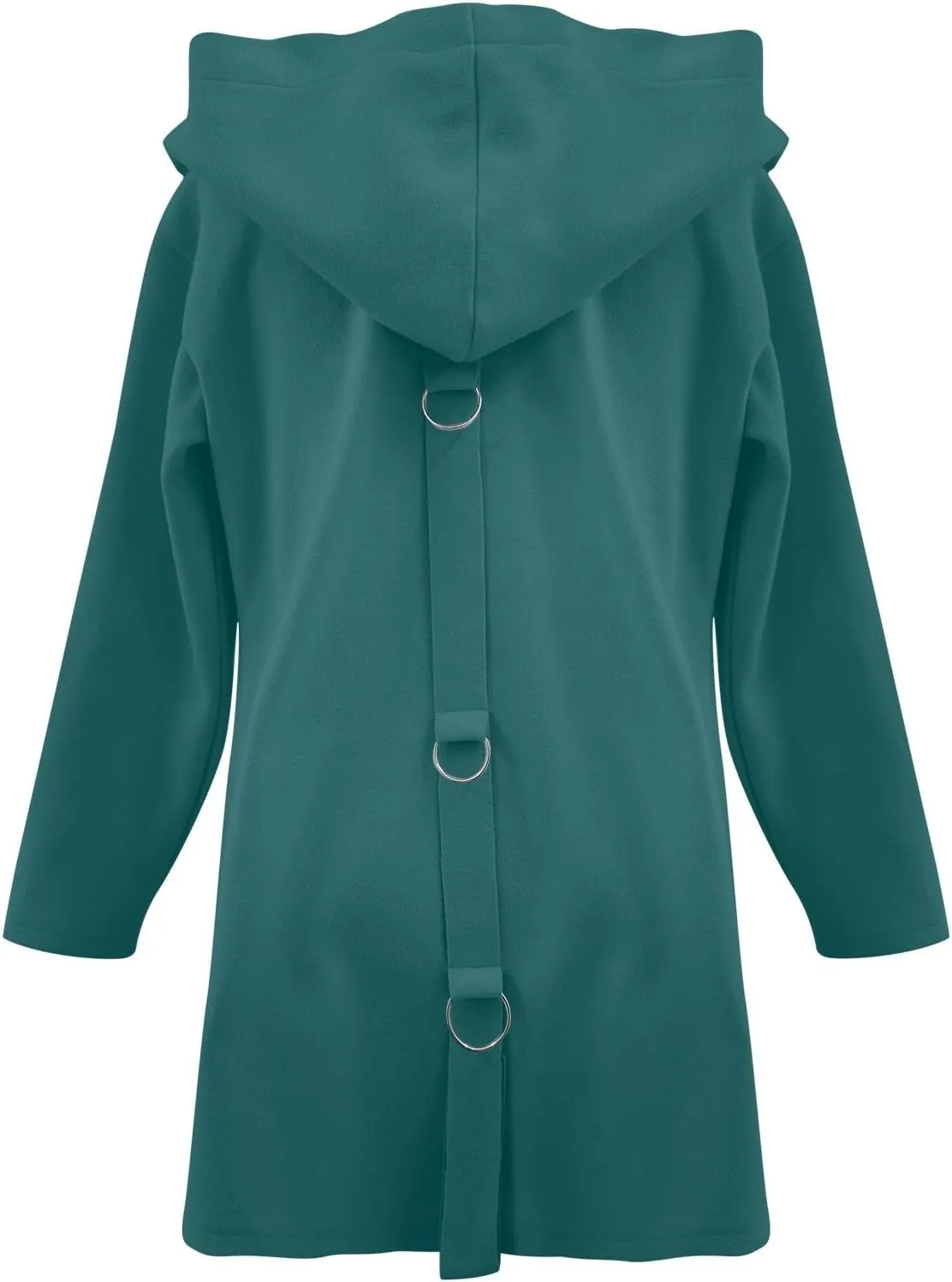 Trench Coat for Women 2024 Fashion Loose Single Breasted Hooded Jackets Casual Winter Outdoor Warm Outwear Plus Size