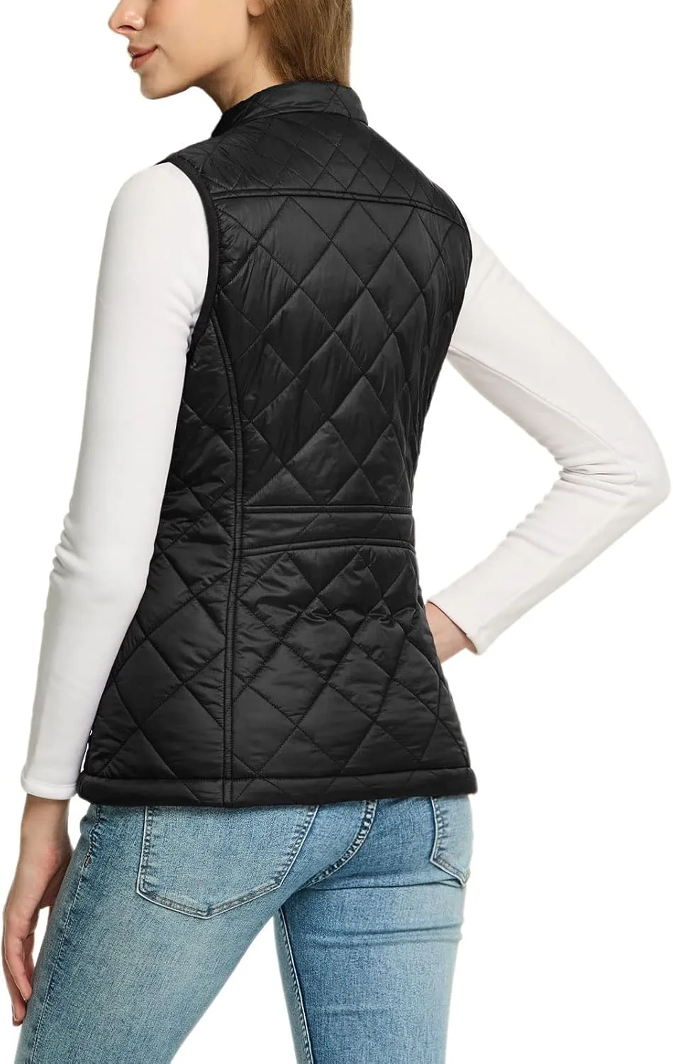 TSLA Women's Lightweight Packable Accent Puffer Jacket, Water-Resistant Winter Coat