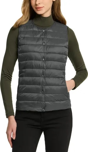 TSLA Women's Lightweight Packable Accent Puffer Jacket, Water-Resistant Winter Coat