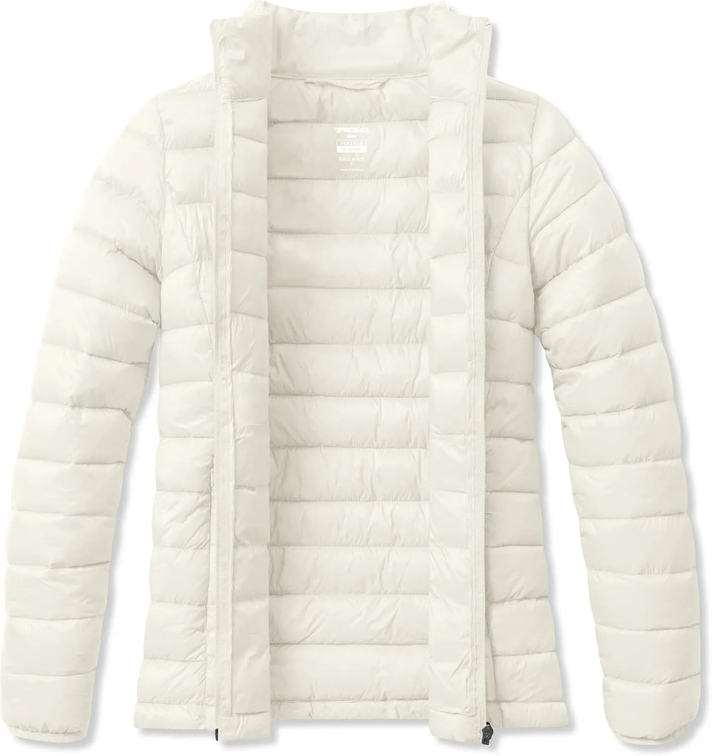TSLA Women's Lightweight Packable Accent Puffer Jacket, Water-Resistant Winter Coat