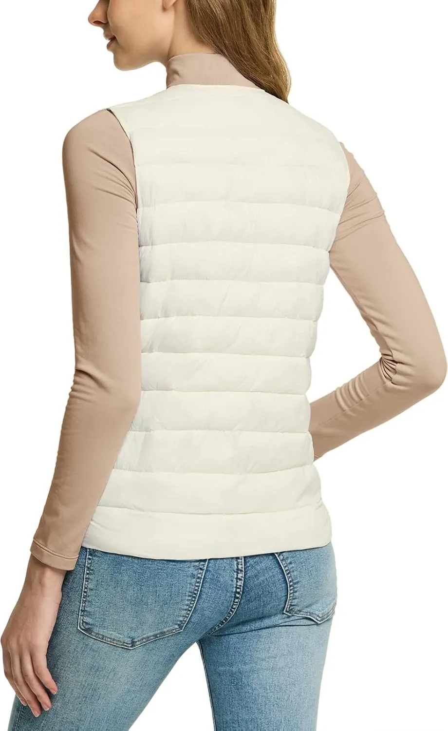 TSLA Women's Lightweight Packable Accent Puffer Jacket, Water-Resistant Winter Coat