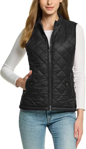TSLA Women's Lightweight Packable Accent Puffer Jacket, Water-Resistant Winter Coat
