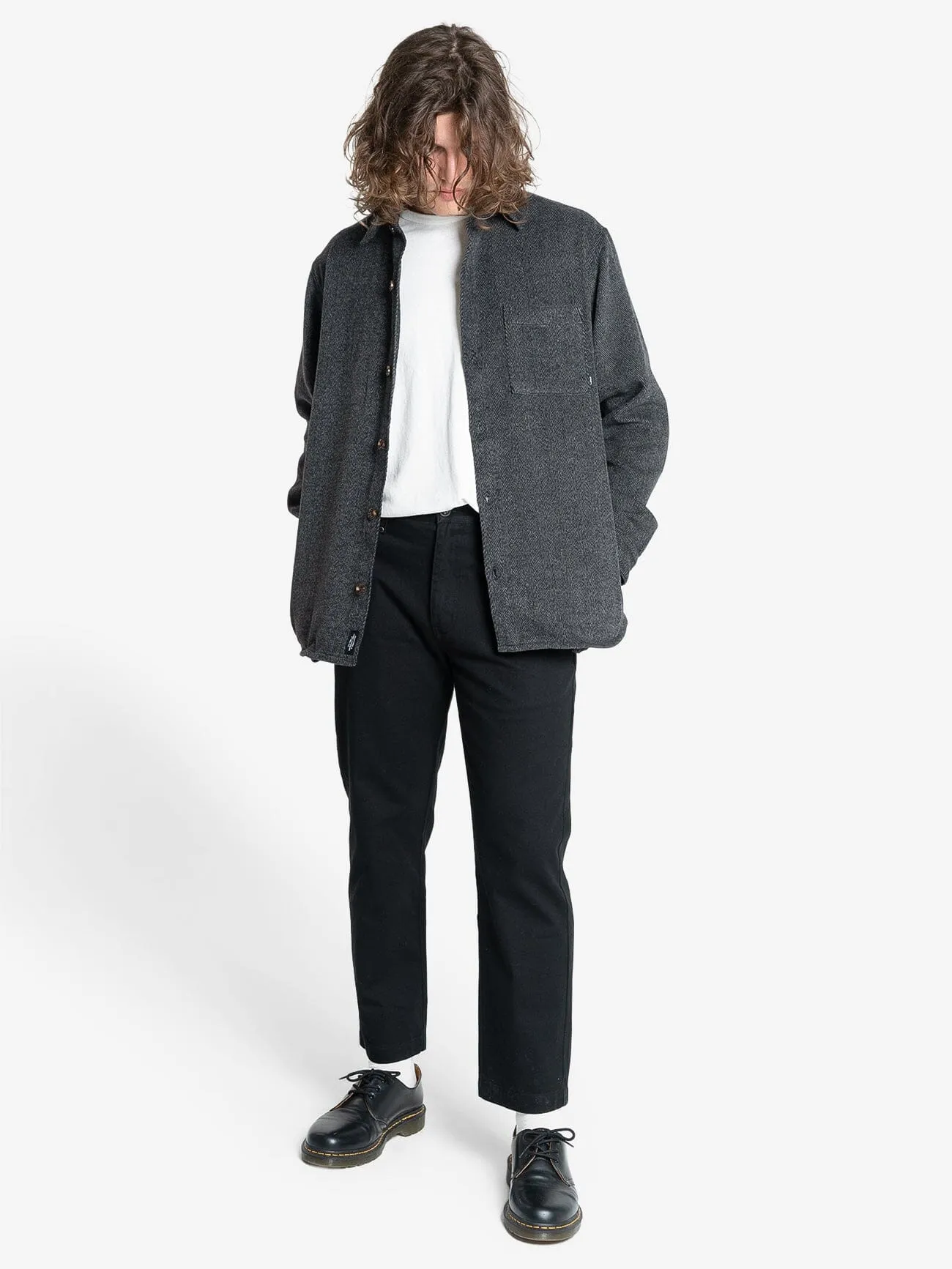 United Front Long Sleeve Flannel - Black