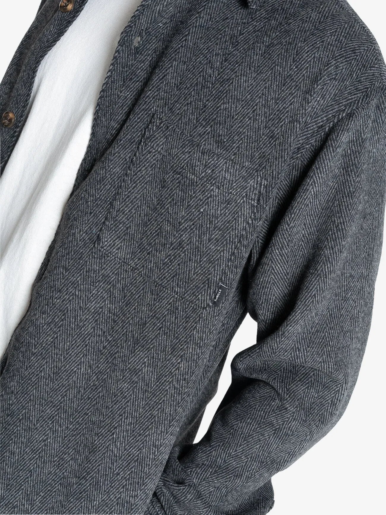 United Front Long Sleeve Flannel - Black