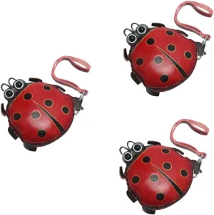 VALICLUD Pcs Ladybug Card Holder Wallet Women's Coin Purse Zipper Sleek Credit Card Holder for Special Occasions