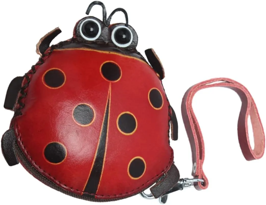VALICLUD Pcs Ladybug Card Holder Wallet Women's Coin Purse Zipper Sleek Credit Card Holder for Special Occasions