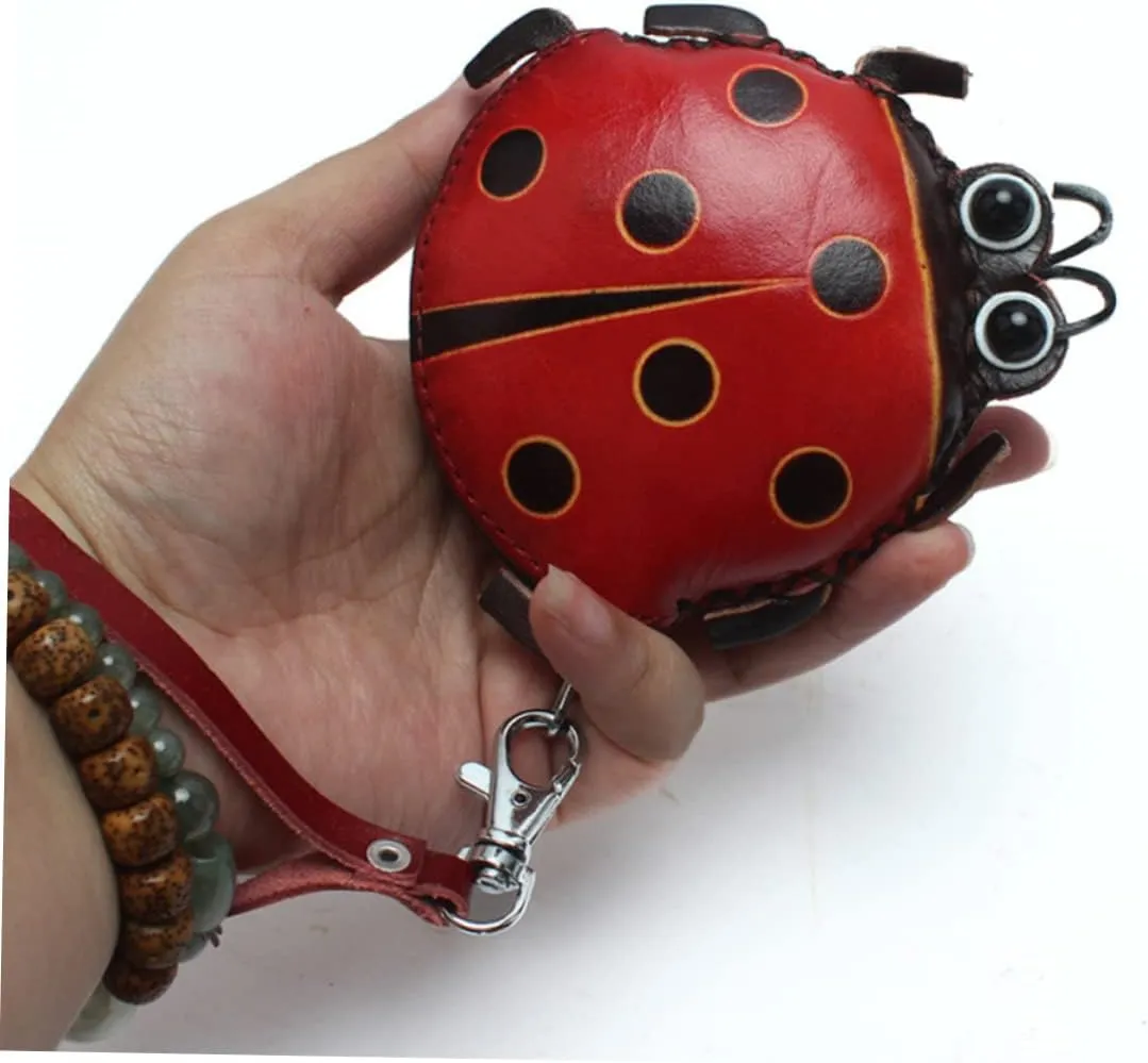 VALICLUD Pcs Ladybug Card Holder Wallet Women's Coin Purse Zipper Sleek Credit Card Holder for Special Occasions