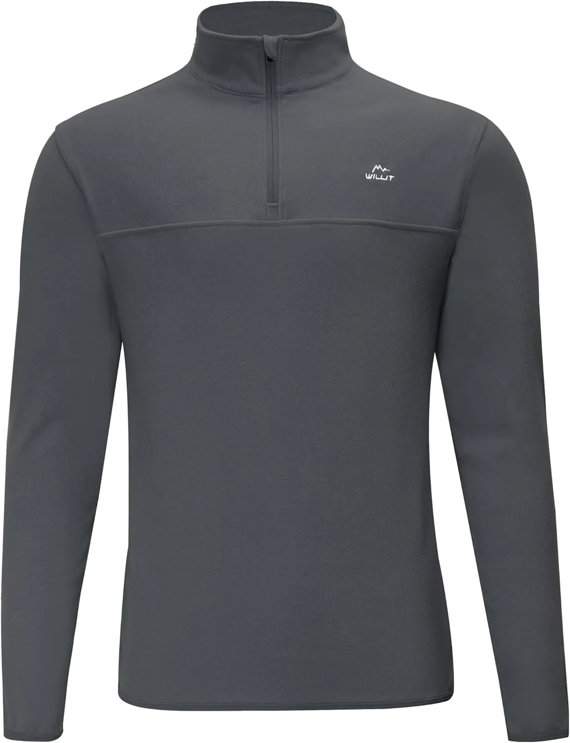 Willit Men's Fleece Pullover Winter Shirts Long Sleeve Quarter Zip Cold Weather Golf Hiking Casual Warm Shirts