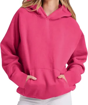 Womens Oversized Hoodies Fleece Sweatshirts Casual Long Sleeve Sweaters Pullover 2024 Fall Winter Outfits with Pocket