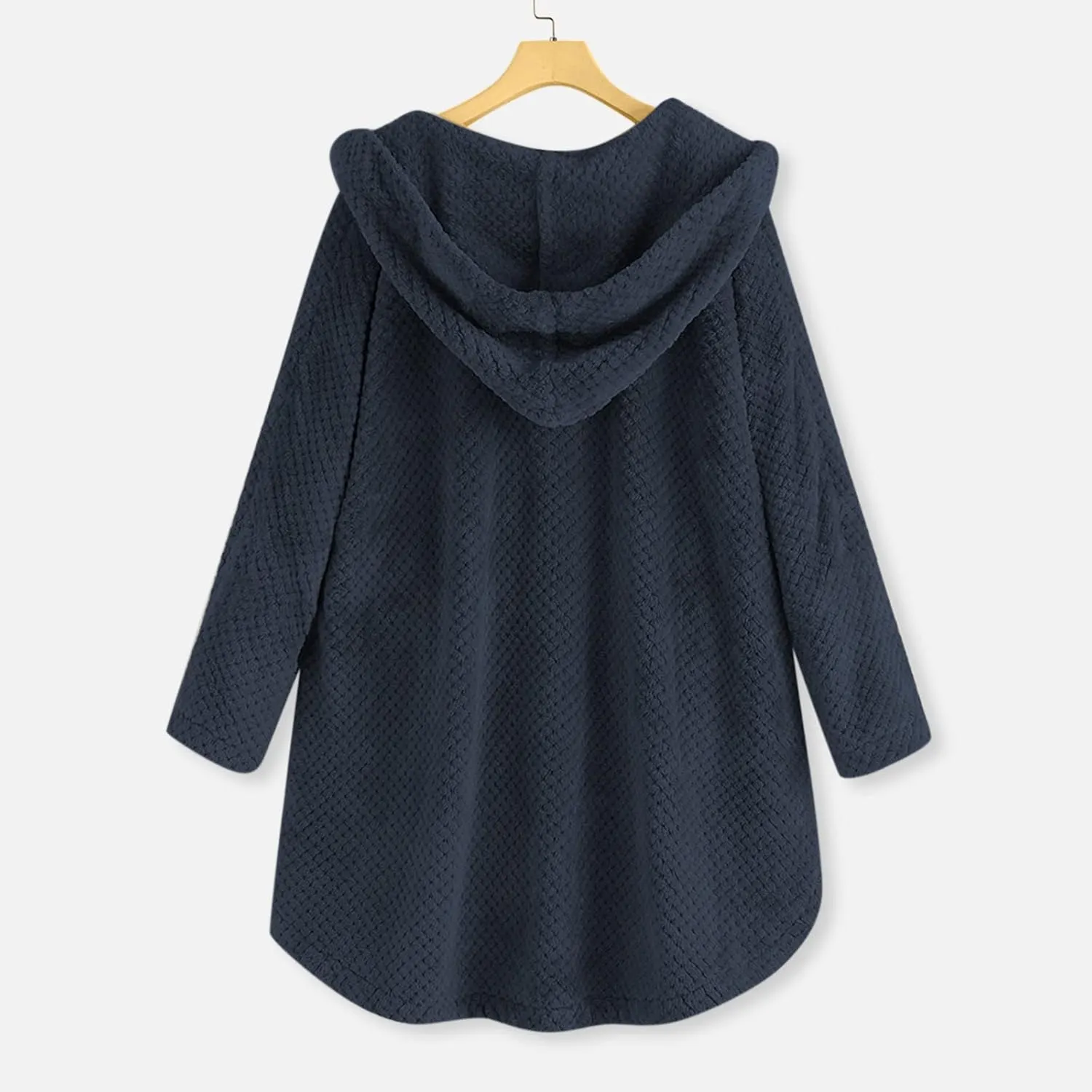 Womens Sherpa Fleece Lined Hoodie Jackets Plus Size Full Zip Up Thick Shaggy Fuzzy Zip Up Oversized Fluffy Coat Zipper