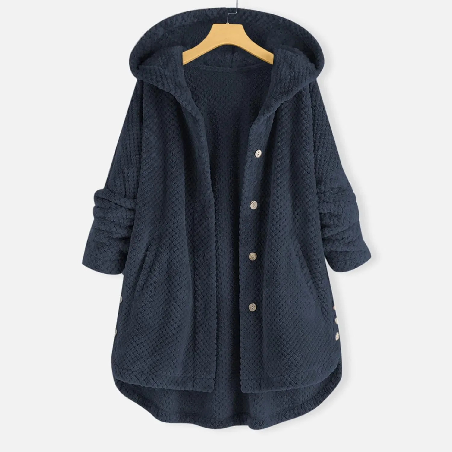 Womens Sherpa Fleece Lined Hoodie Jackets Plus Size Full Zip Up Thick Shaggy Fuzzy Zip Up Oversized Fluffy Coat Zipper