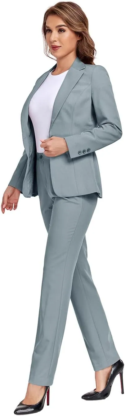 Women's Suits for Work Professional, 2 Piece Office Work Suit Set, Women's Suit Formal Wear