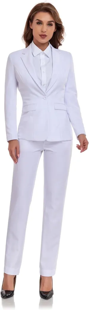 Women's Suits for Work Professional, 2 Piece Office Work Suit Set, Women's Suit Formal Wear