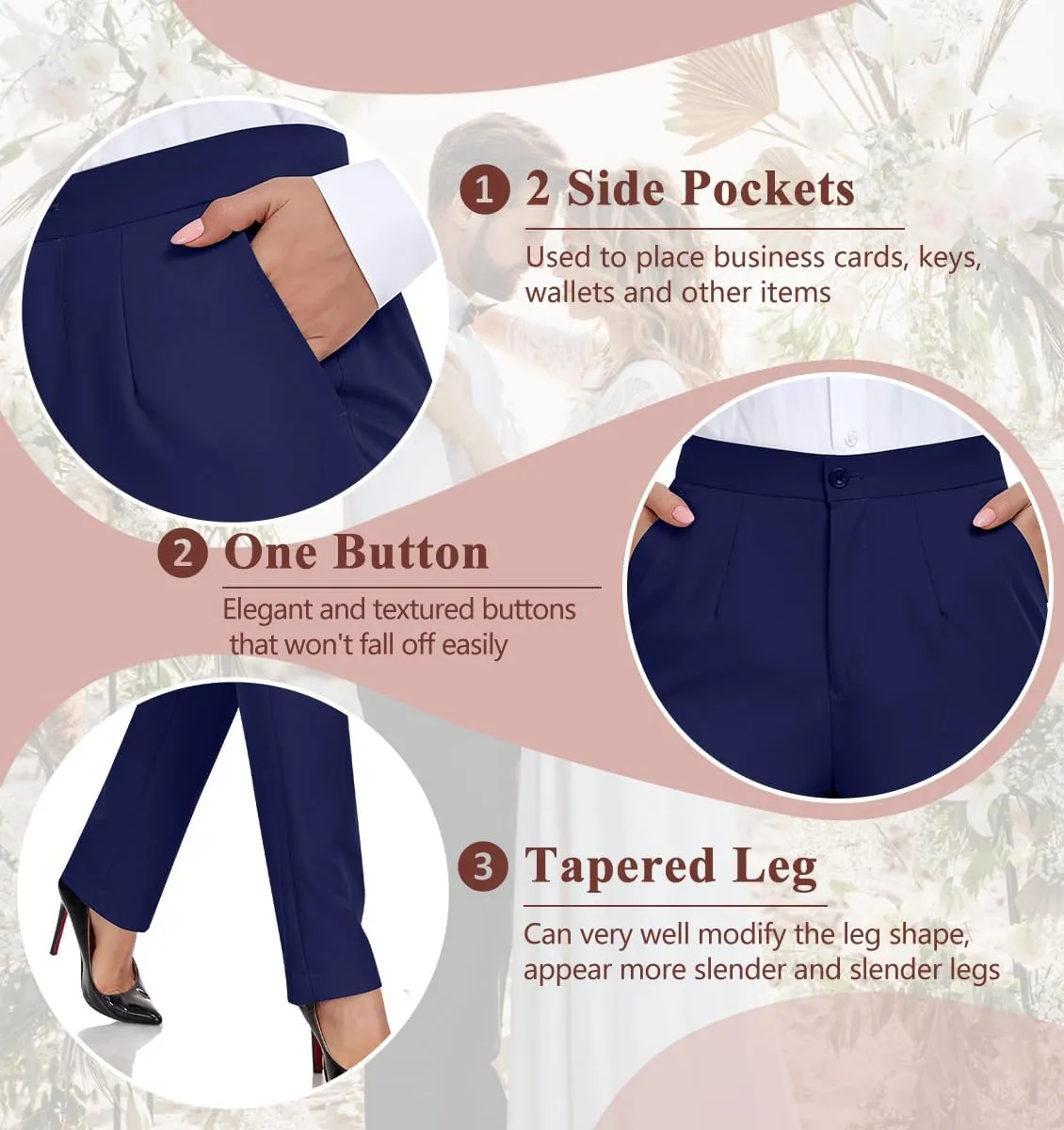 Women's Suits for Work Professional, 2 Piece Office Work Suit Set, Women's Suit Formal Wear
