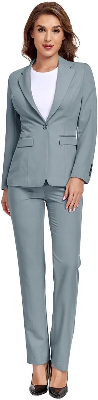 Women's Suits for Work Professional, 2 Piece Office Work Suit Set, Women's Suit Formal Wear