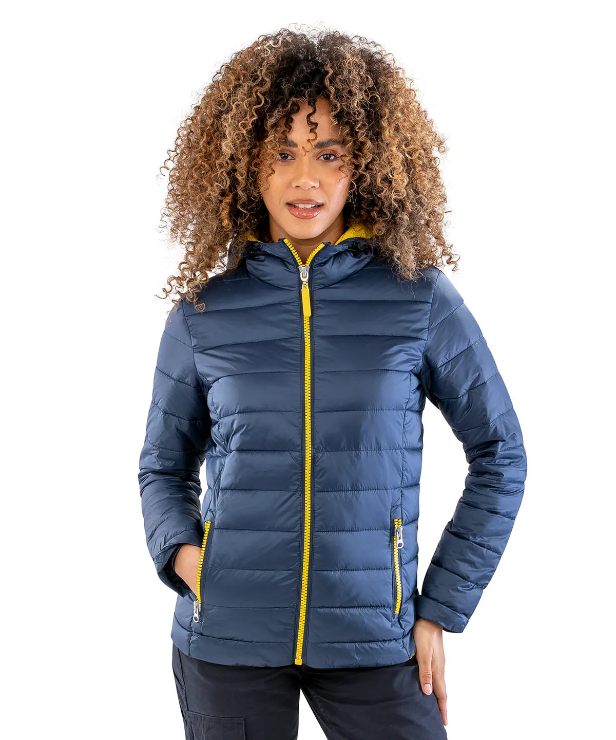 Womens Urban snow bird hooded jacket | Royal/Navy