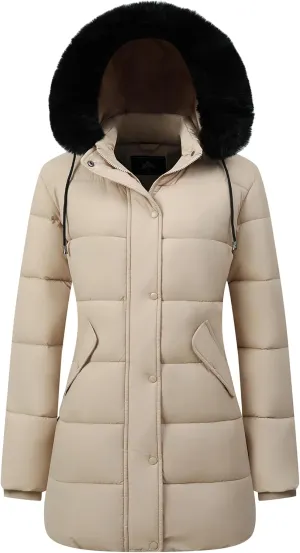 Women's Warm Winter Coat Waterproof Long Puffer Jacket Thickened Down Jacket