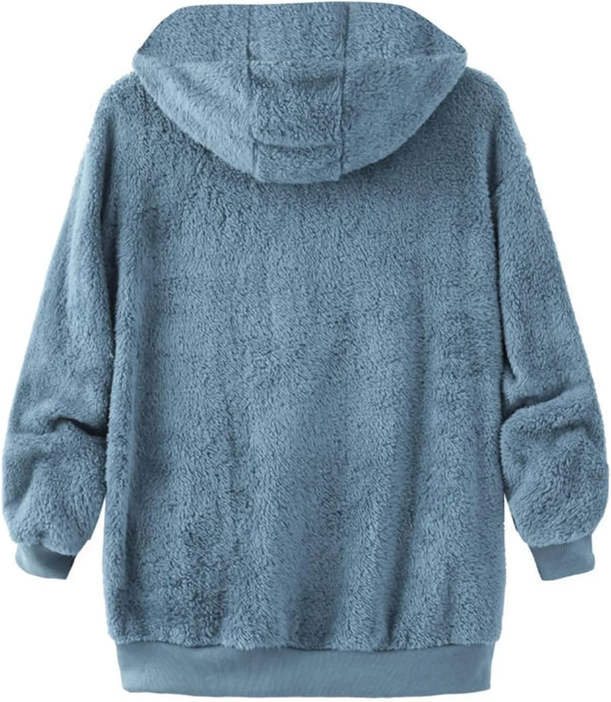 Womens Winter Fleece Jackets Plus Size Coats Oversized Zip Up Hoodies Lightweight Sherpa Jacket Warm Overcoats