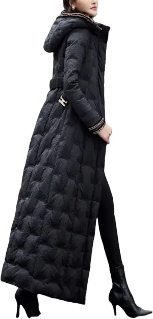 Women's Winter Jacket Fashion Long Padded Outerwear Warm Hooded Coats Ladies Cotton Jacket