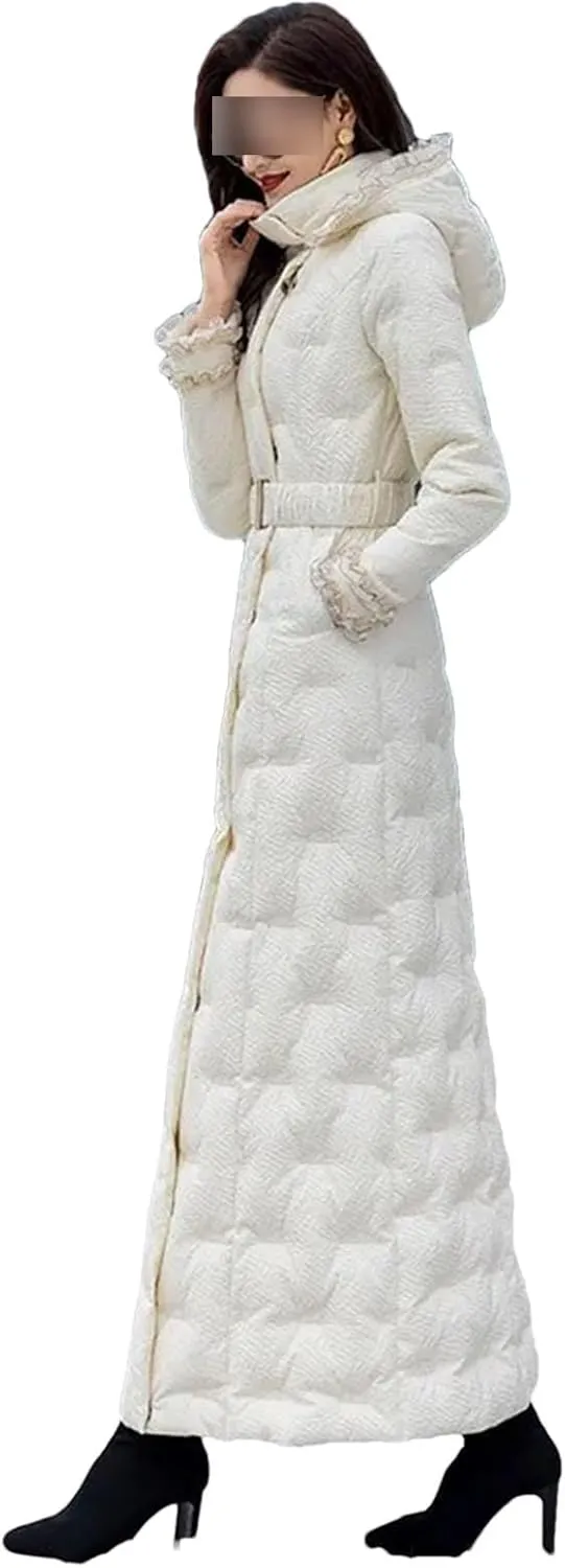 Women's Winter Jacket Fashion Long Padded Outerwear Warm Hooded Coats Ladies Cotton Jacket