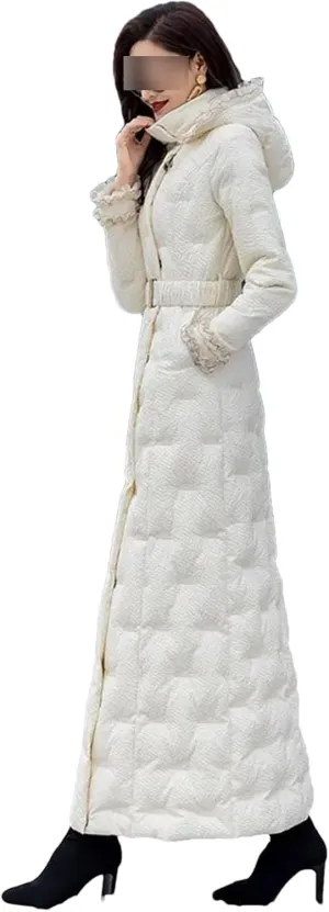 Women's Winter Jacket Fashion Long Padded Outerwear Warm Hooded Coats Ladies Cotton Jacket