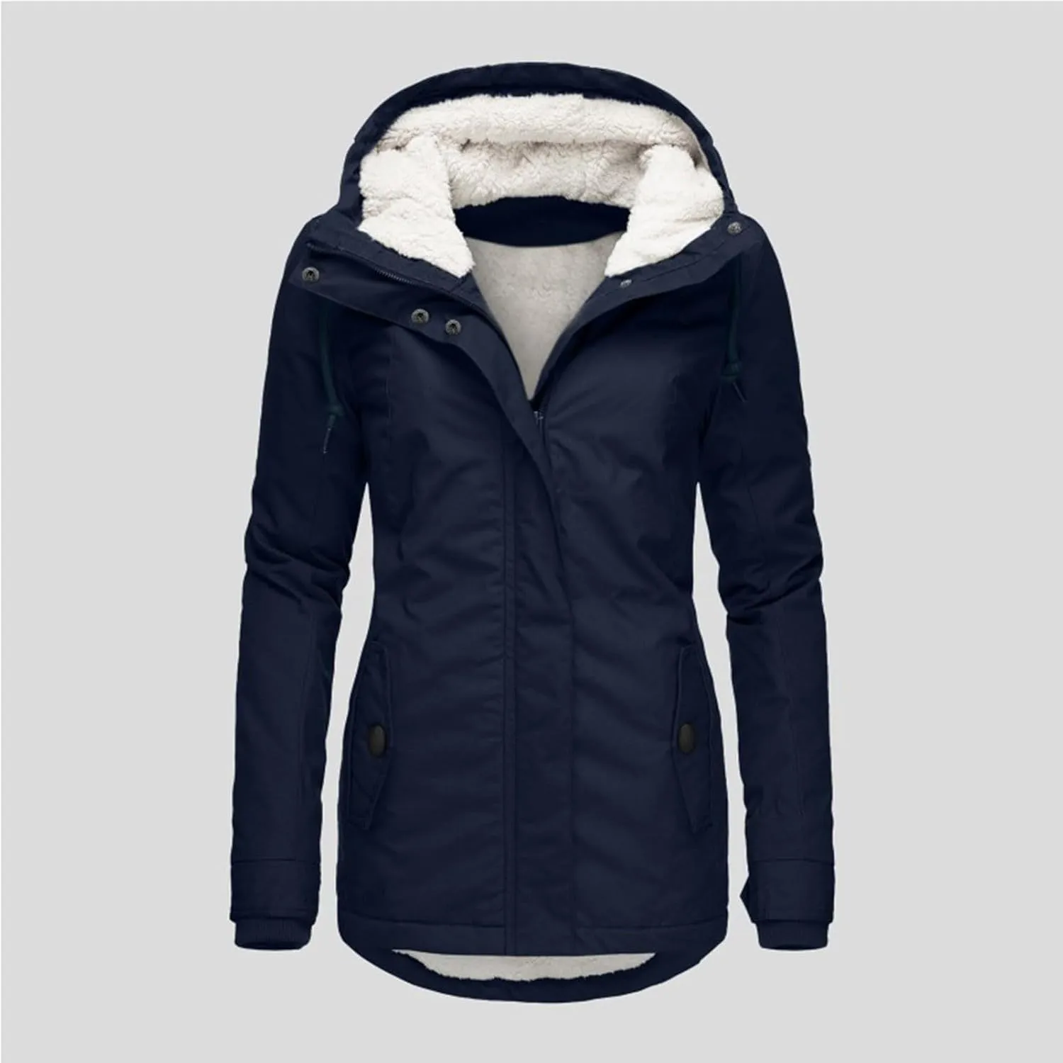 Wowomens Warm Fleece Jacket Coat Zipper Cardigans Tops Windbreaker Jackets Plus Size Fall Heated Jacket Sweats Fuzzy