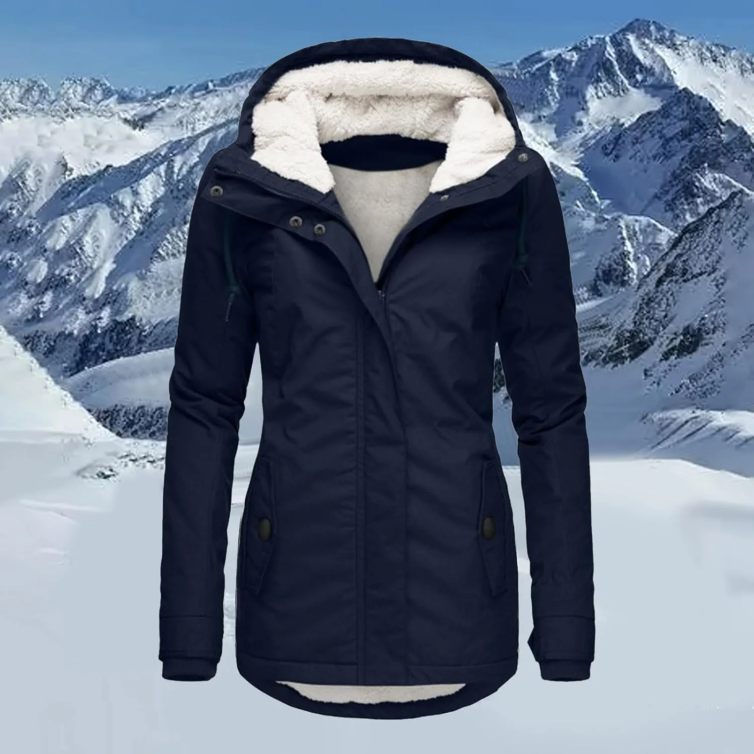 Wowomens Warm Fleece Jacket Coat Zipper Cardigans Tops Windbreaker Jackets Plus Size Fall Heated Jacket Sweats Fuzzy