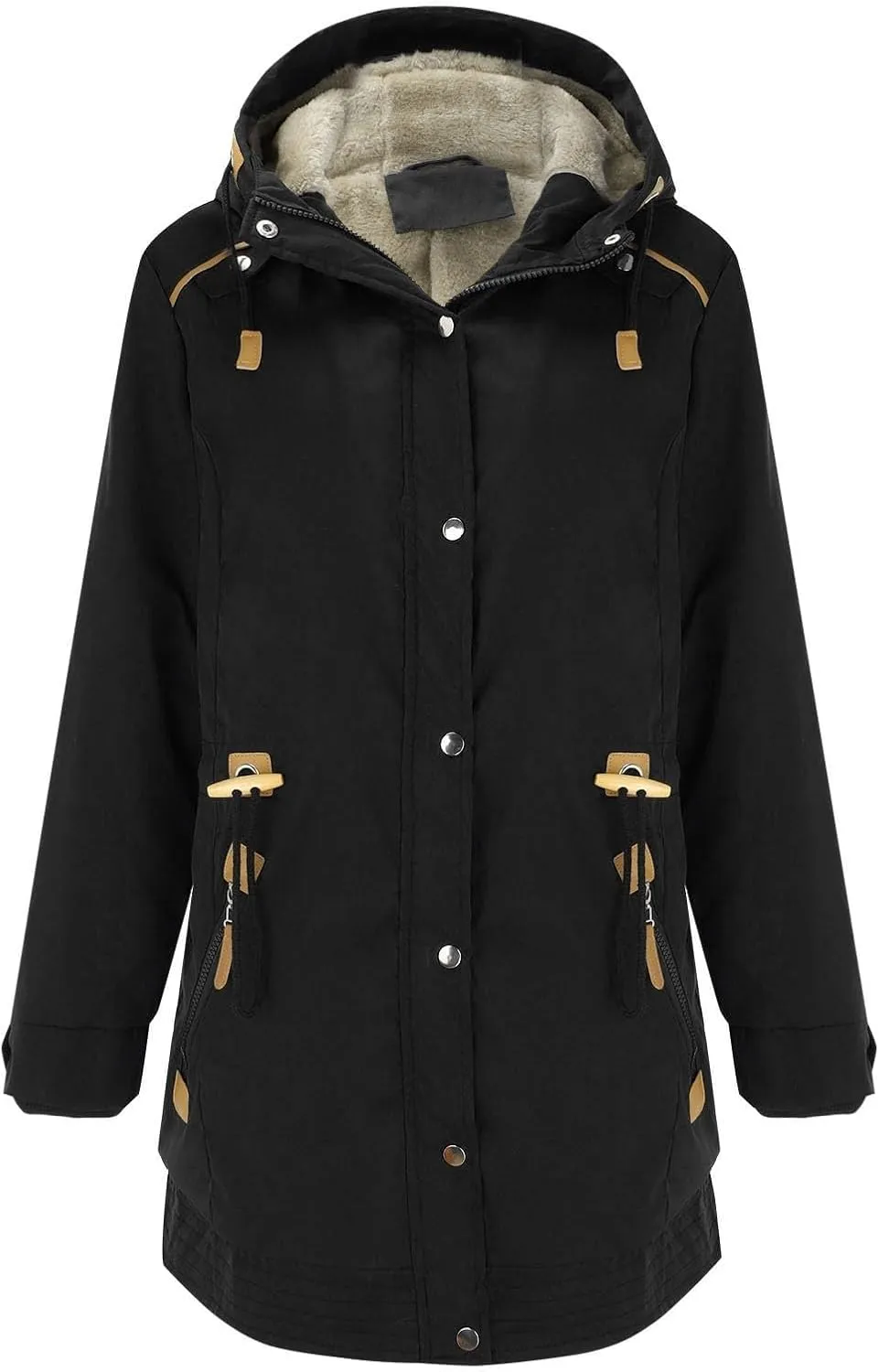 Wowomens Warm Fleece Jacket Coat Zipper Cardigans Tops Windbreaker Jackets Plus Size Fall Heated Jacket Sweats Fuzzy