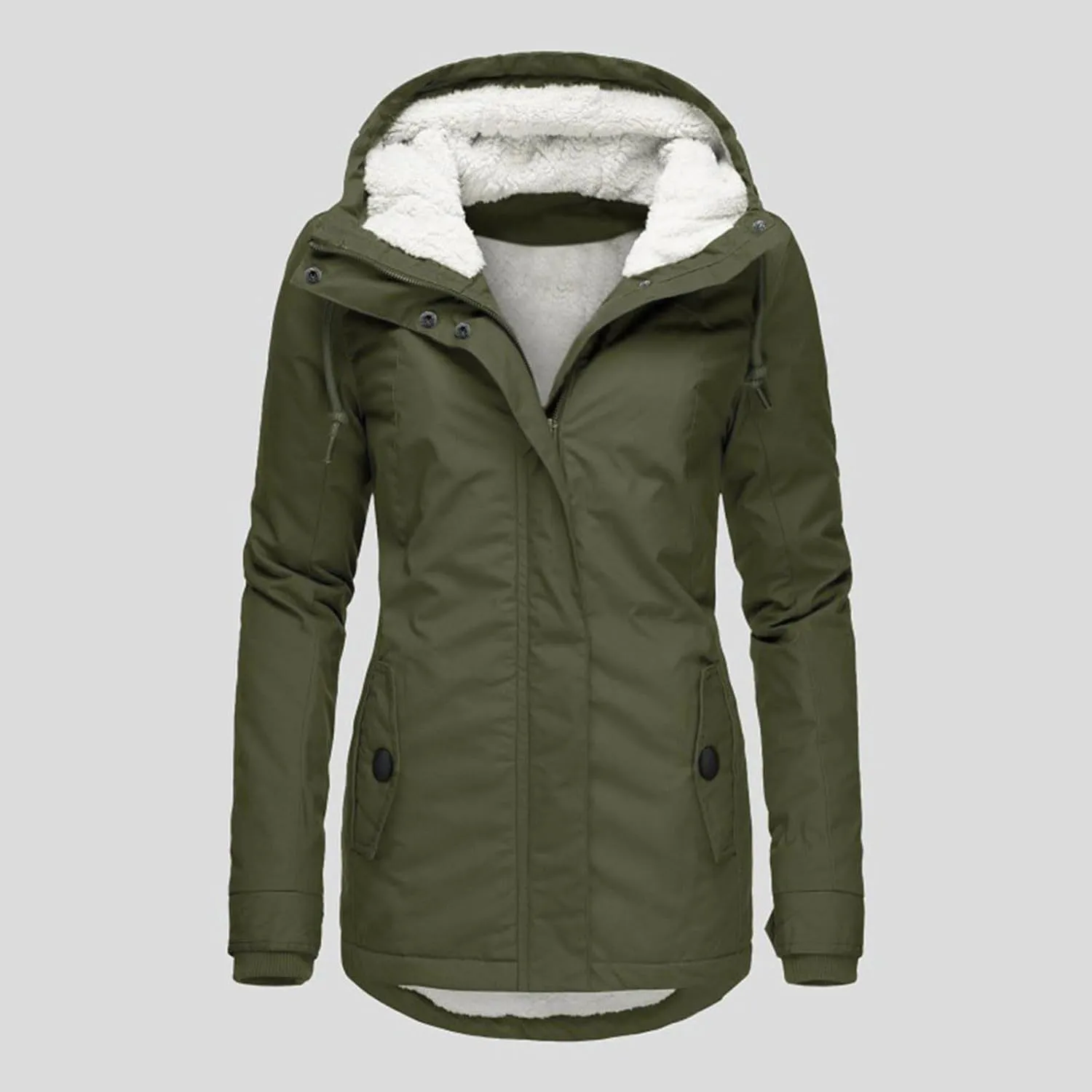 Wowomens Warm Fleece Jacket Coat Zipper Cardigans Tops Windbreaker Jackets Plus Size Fall Heated Jacket Sweats Fuzzy