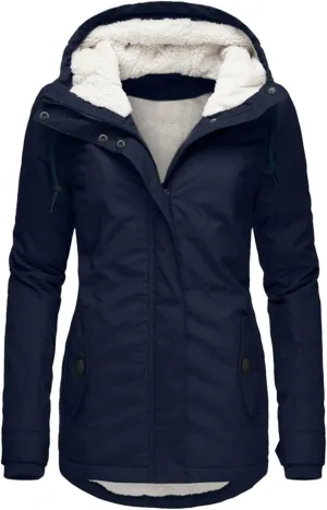 Wowomens Warm Fleece Jacket Coat Zipper Cardigans Tops Windbreaker Jackets Plus Size Fall Heated Jacket Sweats Fuzzy