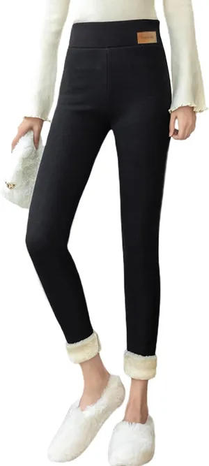 Yeokou Women's Warm Sherpa Lined Athletic Sweatpants Jogger Fleece Pants