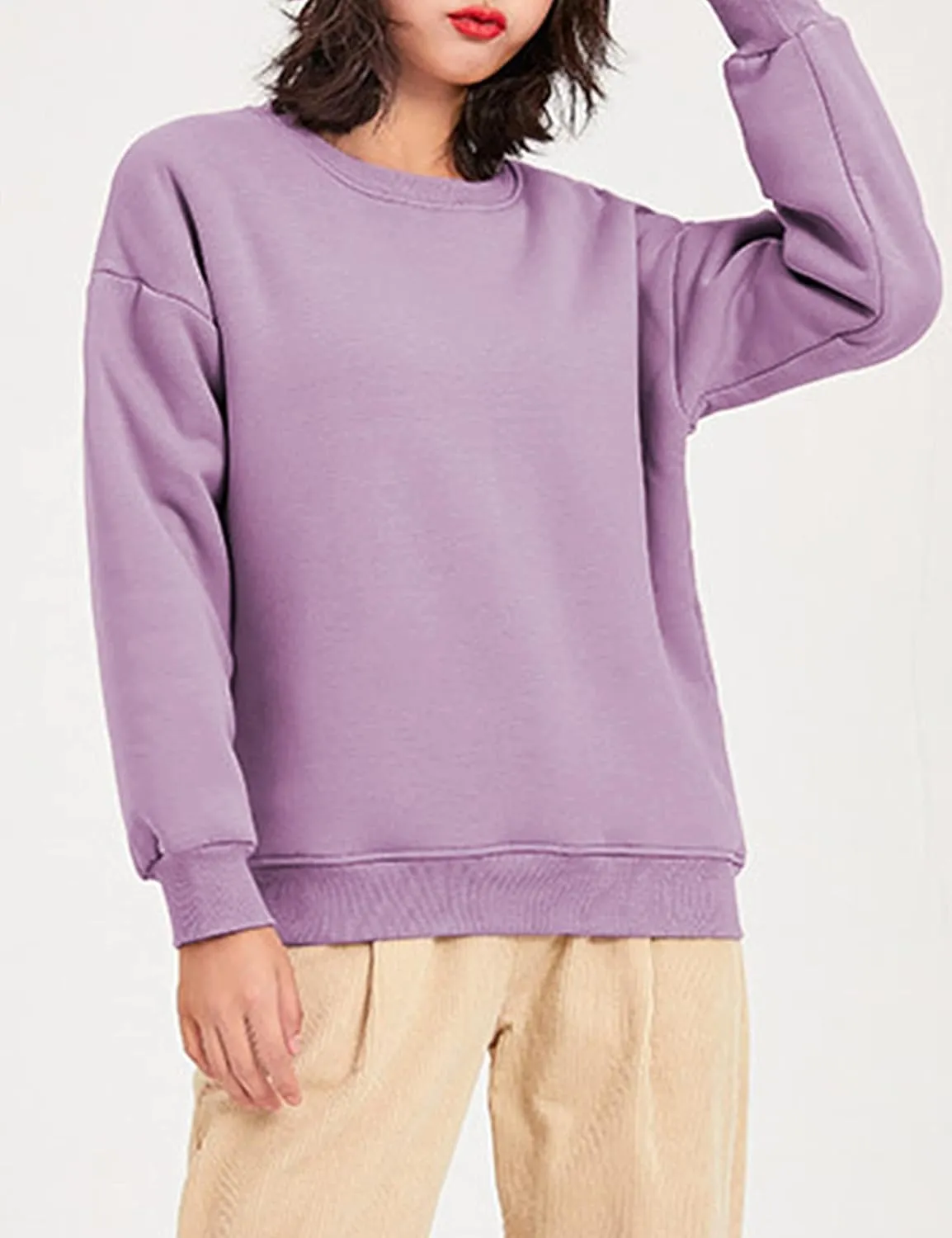 Yeokou Women's Winter Hoodies Pullover Sherpa Fleece Warm Heavyweight Sweatshirt
